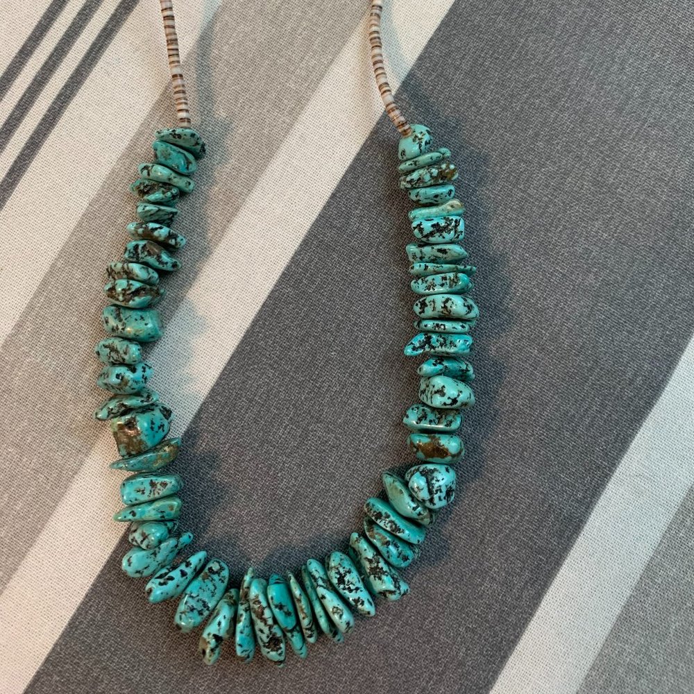 authentic turquoise stone necklace